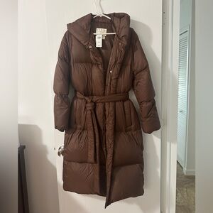 NWT Abercrombie & Fitch chocolate brown coat.